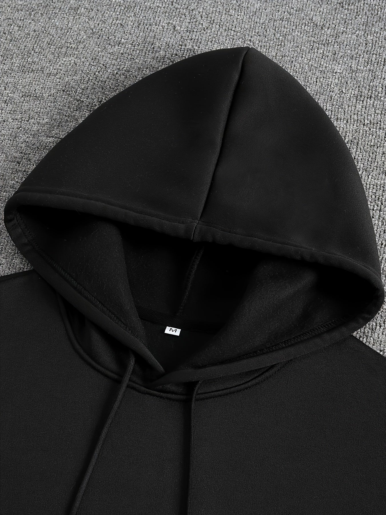 Men'S Autumn Winter Galaxy Print Hooded Sweatshirt, French Terry Fleece, 100% Polyester, Non-Stretch Knit Fabric, Loose Fit with Pocket Detail, Casual Sports Style Hooded Pullover